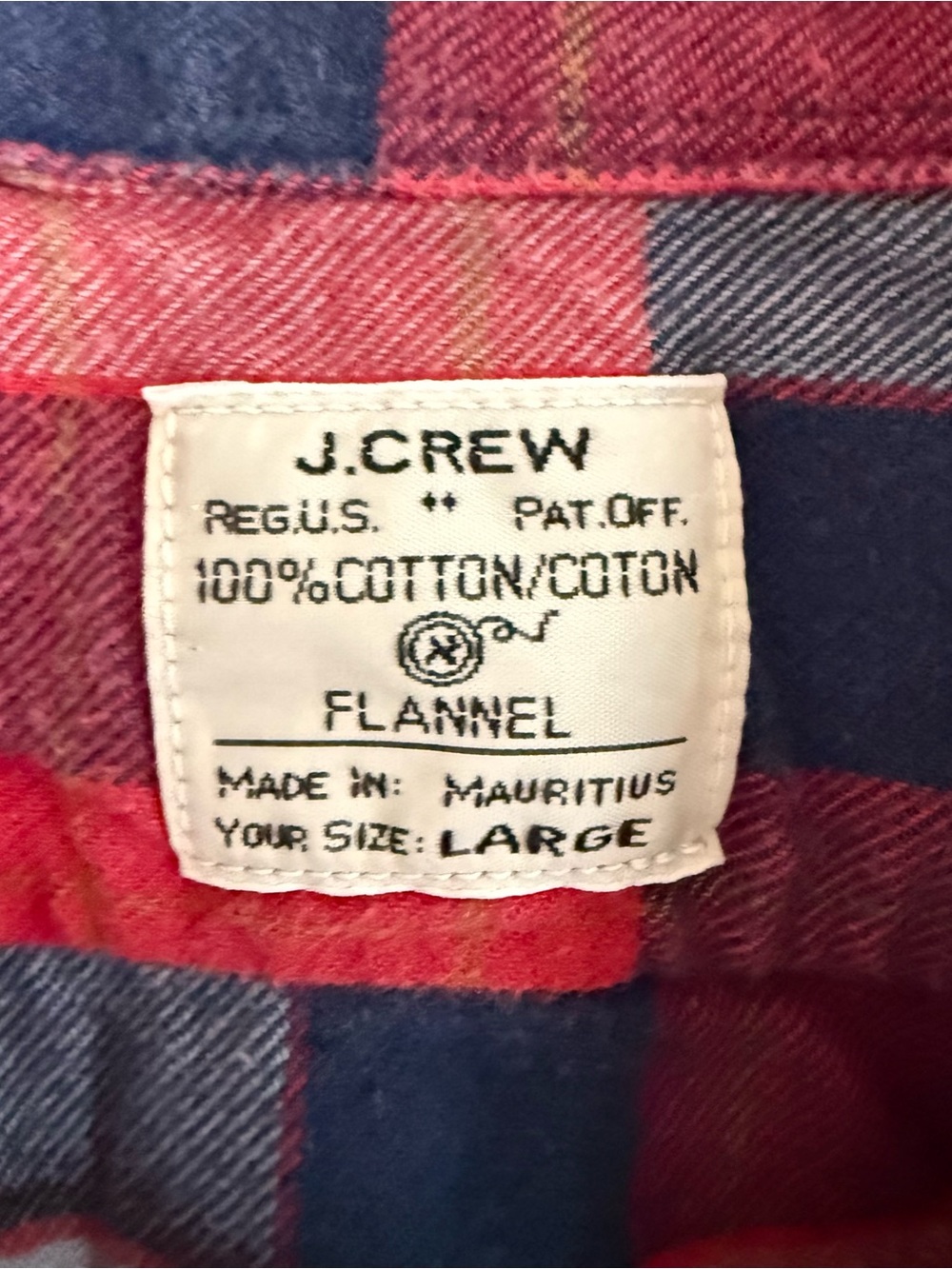red j crew plaid flannel - Picture 4 of 5